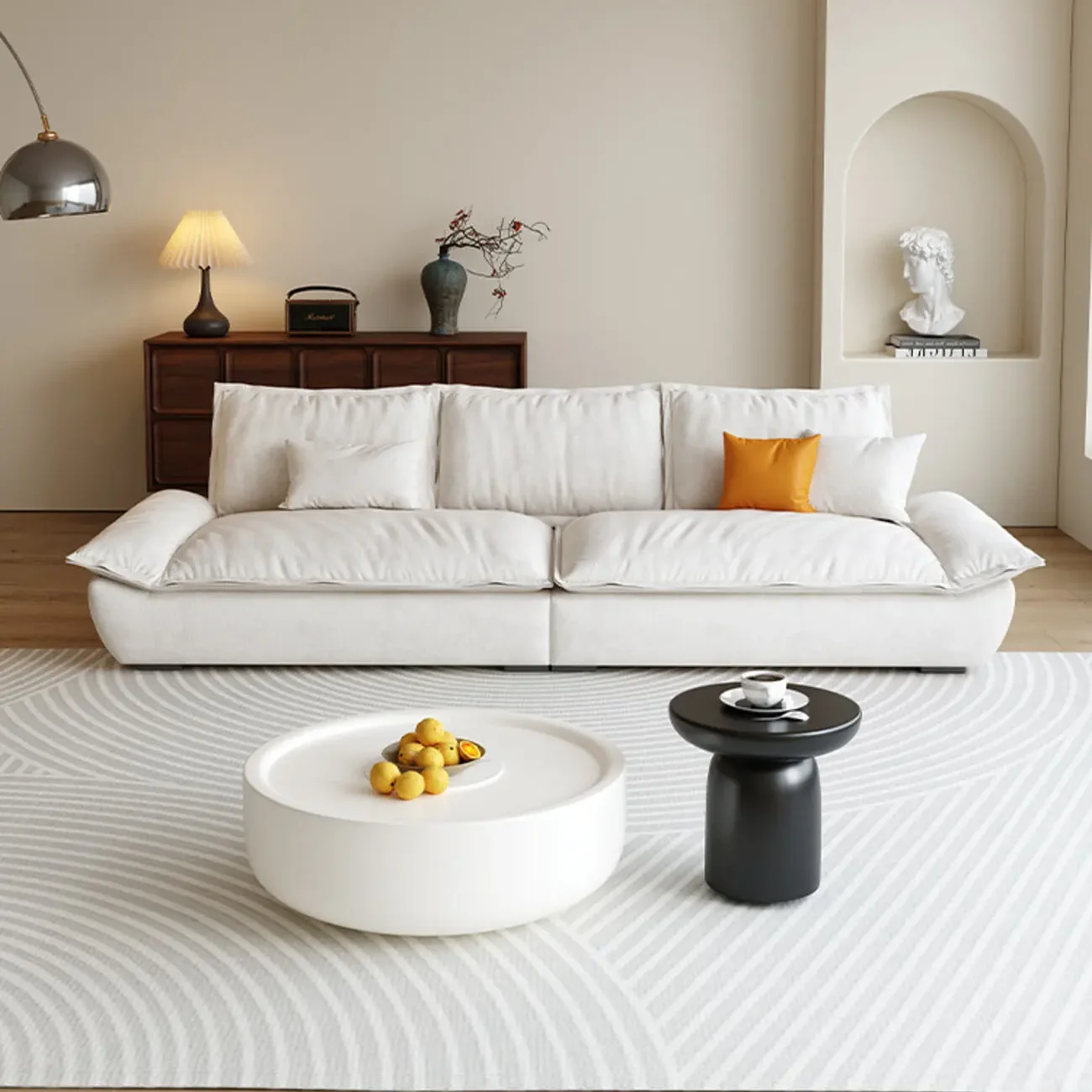 主图-03 Globe Sofa - Sailcloth Upholstery Breathable Cotton-Linen Sofa Set