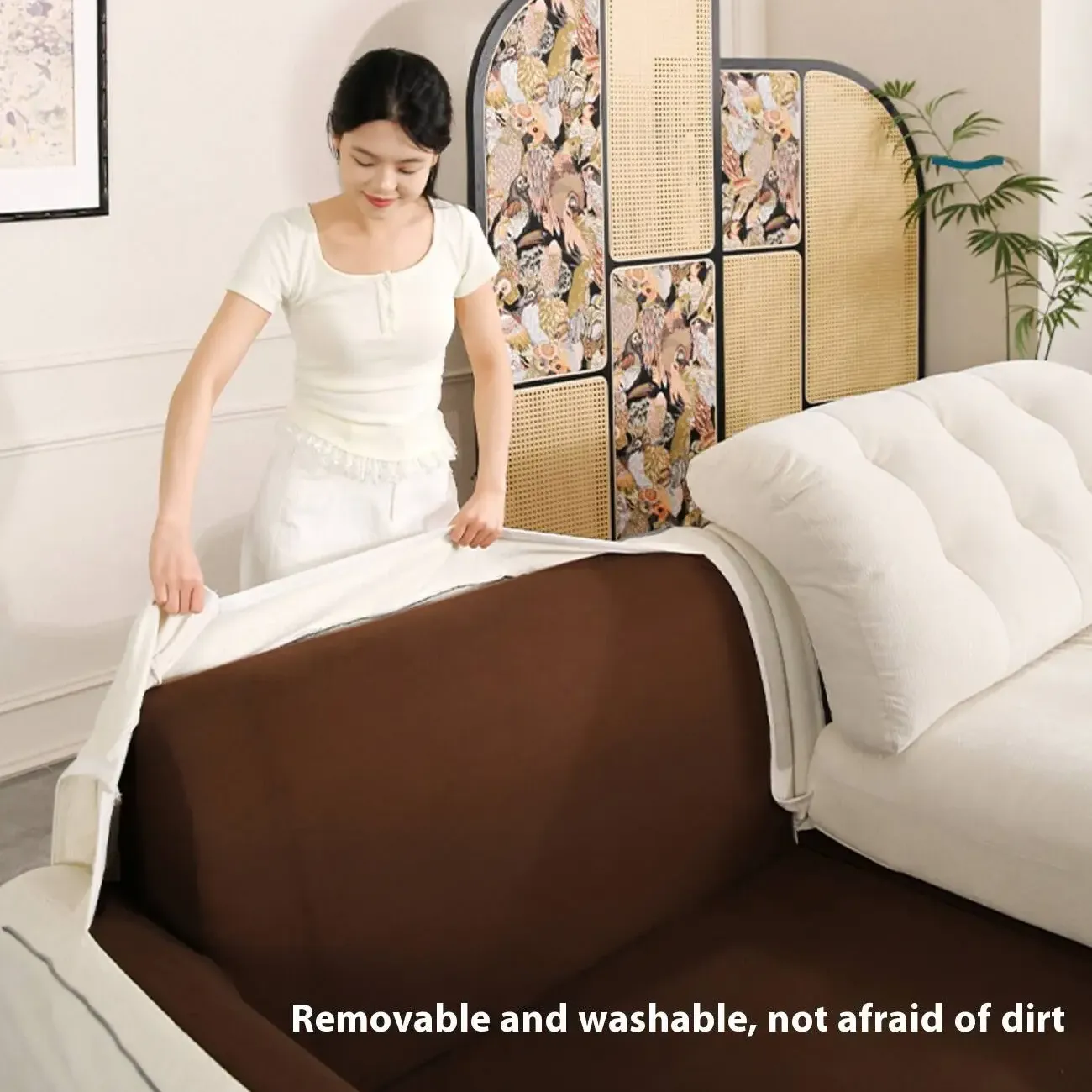 主图-03 Globe Sofa - Removable and Washable Chenille Space Cloud Sofa