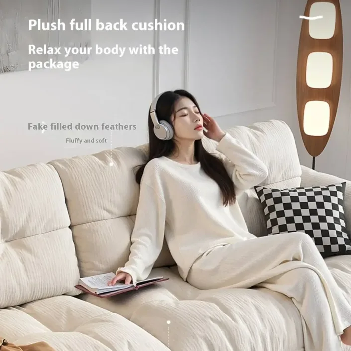 Globe Sofa - New Modern Cream Cloud Sofa Globe Sofa - New Modern Cream Cloud Sofa