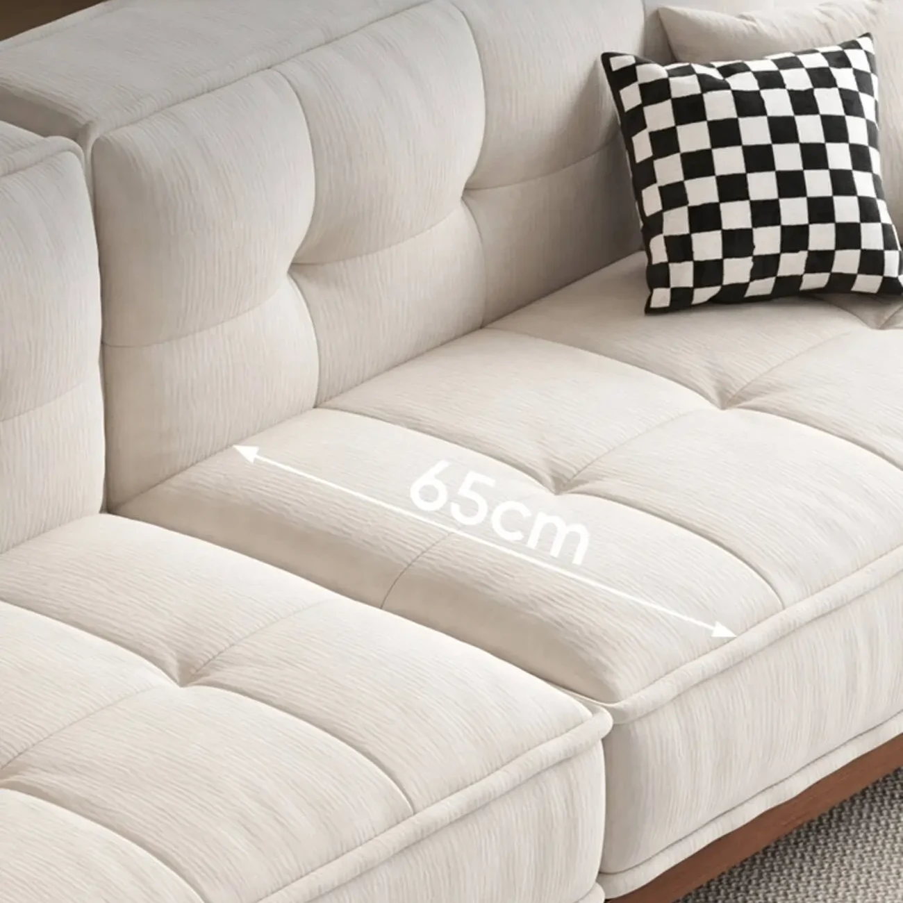 主图-03 Globe Sofa - Medieval-style solid wood fabric sofa