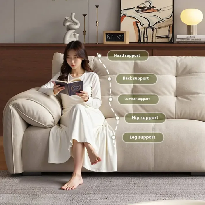 Globe Sofa - Modular Cream-Style Fabric Sofa Globe Sofa - Modular Cream-Style Fabric Sofa