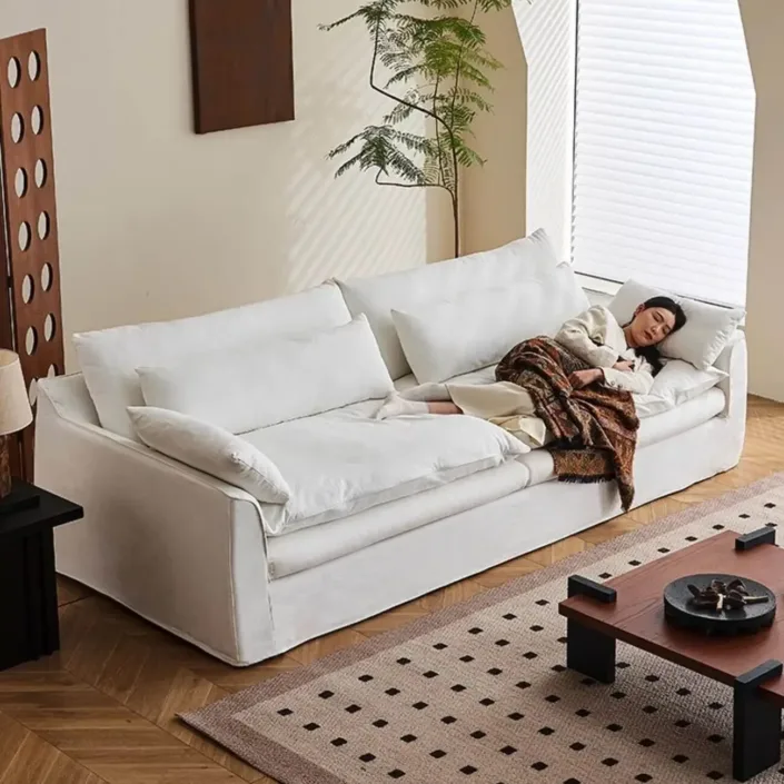 Globe Sofa - Linen Fabric Fully Removable and Washable French Sofa Globe Sofa - Linen Fabric Fully Removable and Washable French Sofa