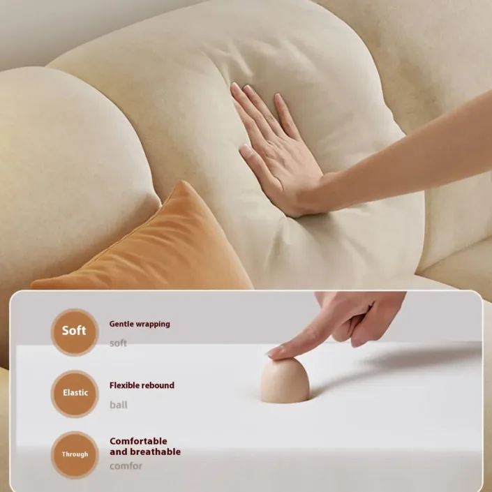 Globe Sofa - Retro Compact Straight Cotton Candy Sofa Globe Sofa - Retro Compact Straight Cotton Candy Sofa