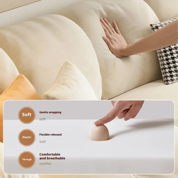 Globe Sofa - Cloud Puff Modern Minimalist Straight Sofa Globe Sofa - Cloud Puff Modern Minimalist Straight Sofa