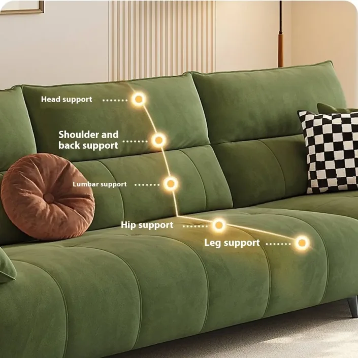 Globe Sofa - New Cream-Style Light Luxury Linear Fabric Sofa Globe Sofa - New Cream-Style Light Luxury Linear Fabric Sofa