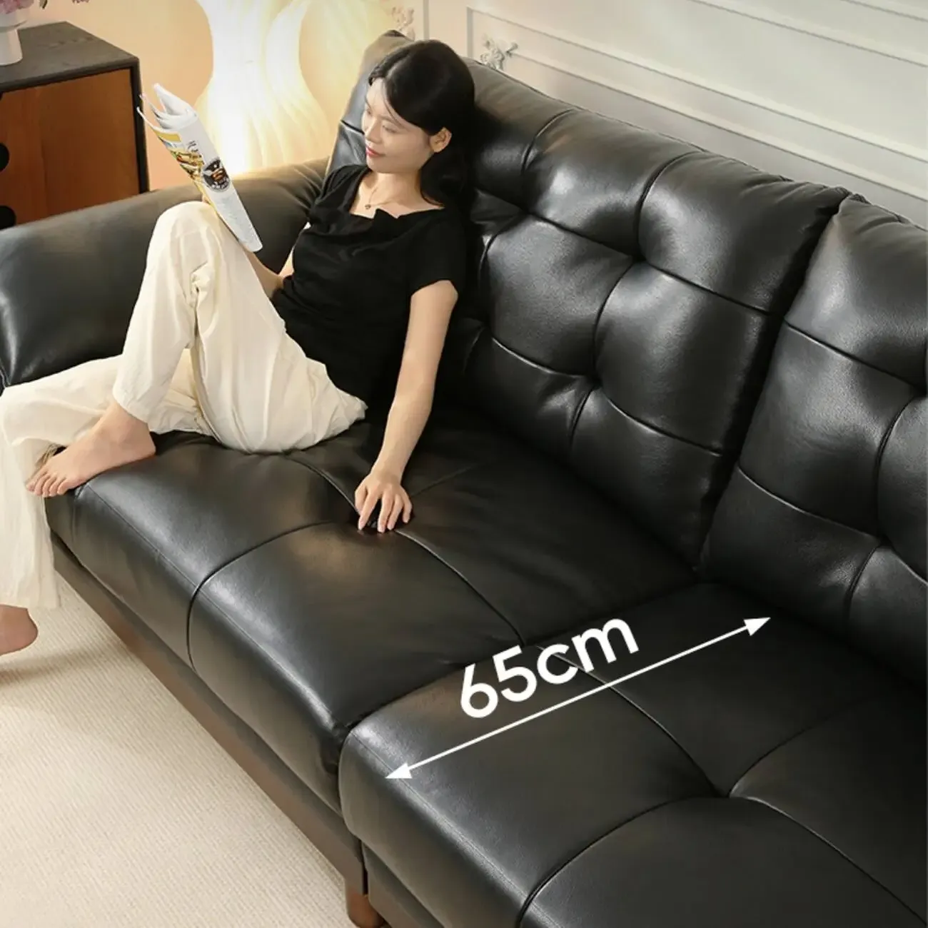 主图-03 Globe Sofa - Medieval solid wood modular leather sofa
