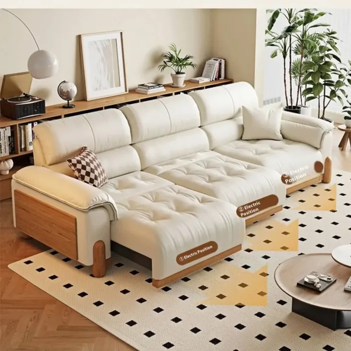 Globe Sofa - Vintage-Style Multifunctional Electric Top-Grain Leather Sofa Globe Sofa - Vintage-Style Multifunctional Electric Top-Grain Leather Sofa