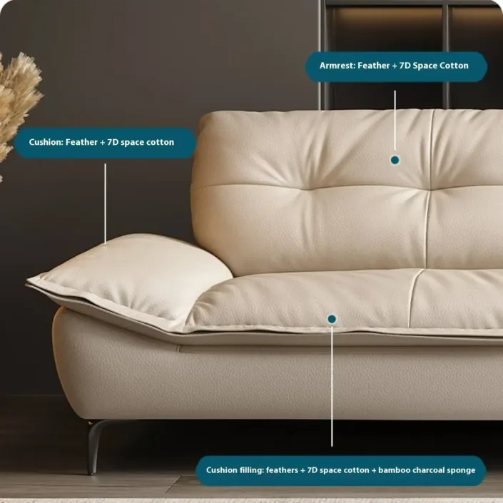 Globe Sofa - Italian Luxury Cloud-Shaped Sofa in Top-Grain Leather Globe Sofa - Italian Luxury Cloud-Shaped Sofa in Top-Grain Leather