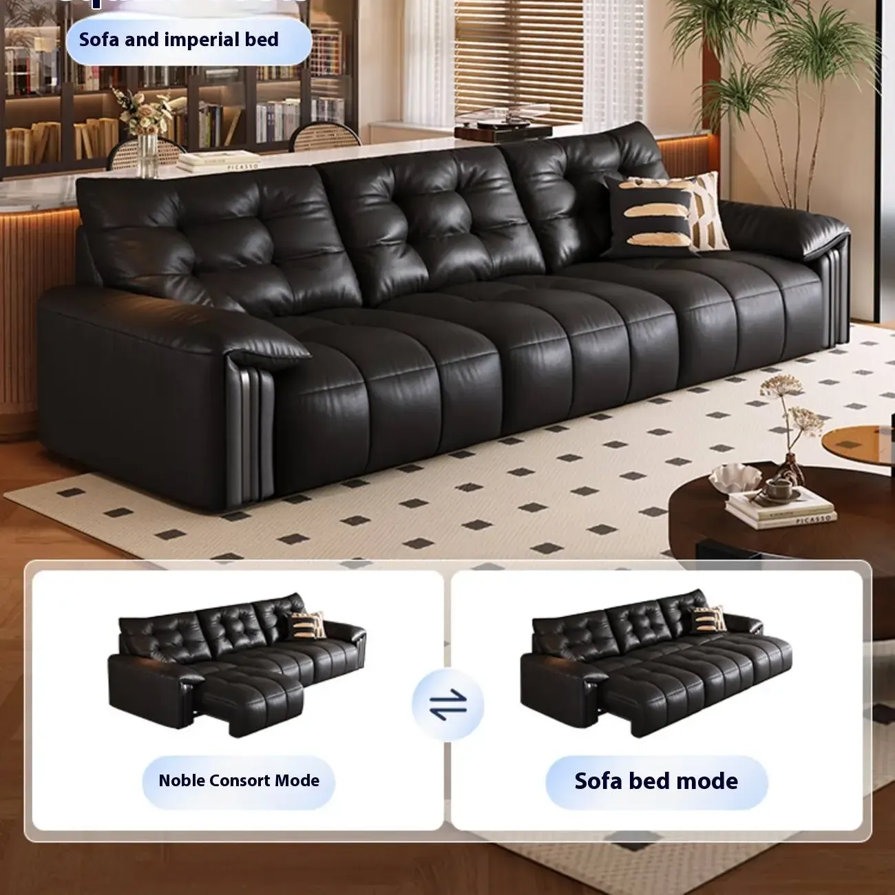 主图-03 Globe Sofa - Electric Reclining Top-Grain Leather Sofa