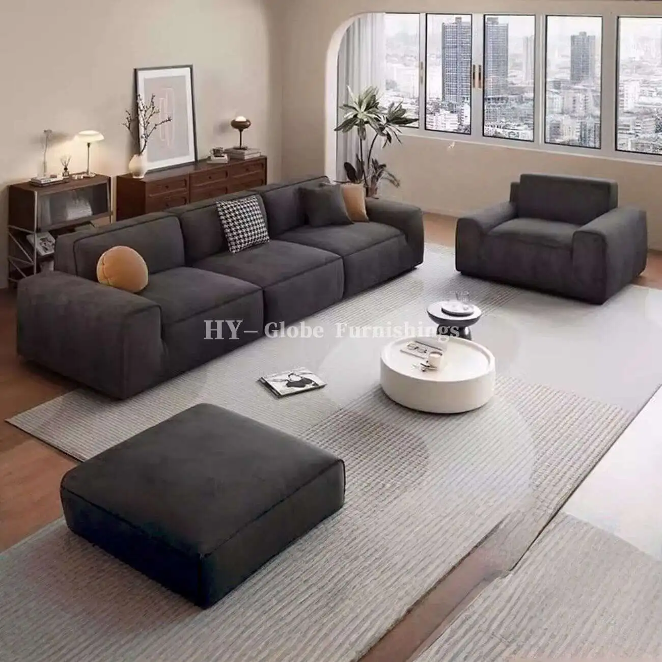 Globe Sofa - Big Black Bull Compressed Sofa 主图-03