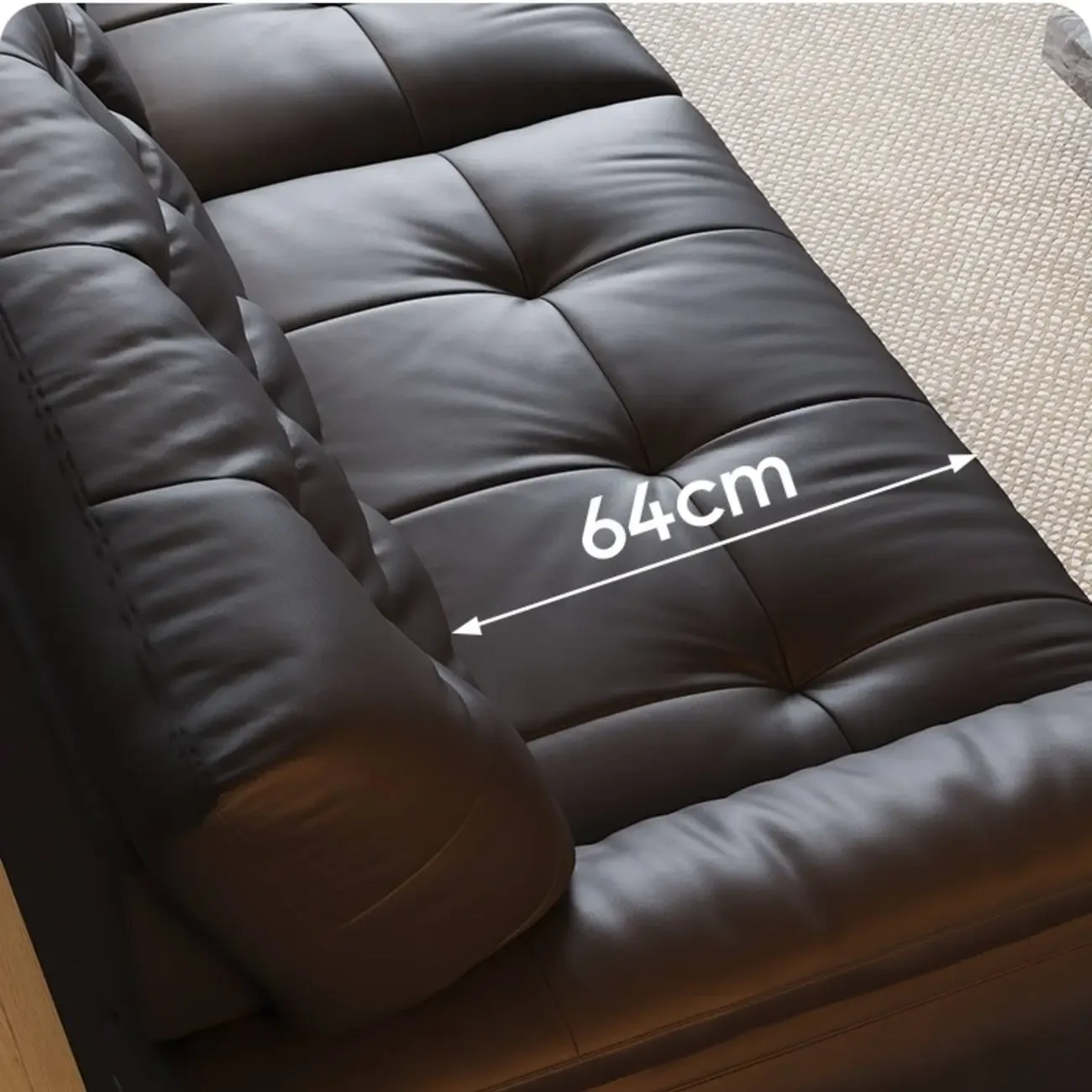 主图-03 Globe Sofa - Italian cloud-like top-grain leather sofa