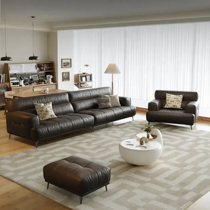 Globe Sofa - Italian-style immersive genuine leather sofa Globe Sofa - Italian-style immersive genuine leather sofa