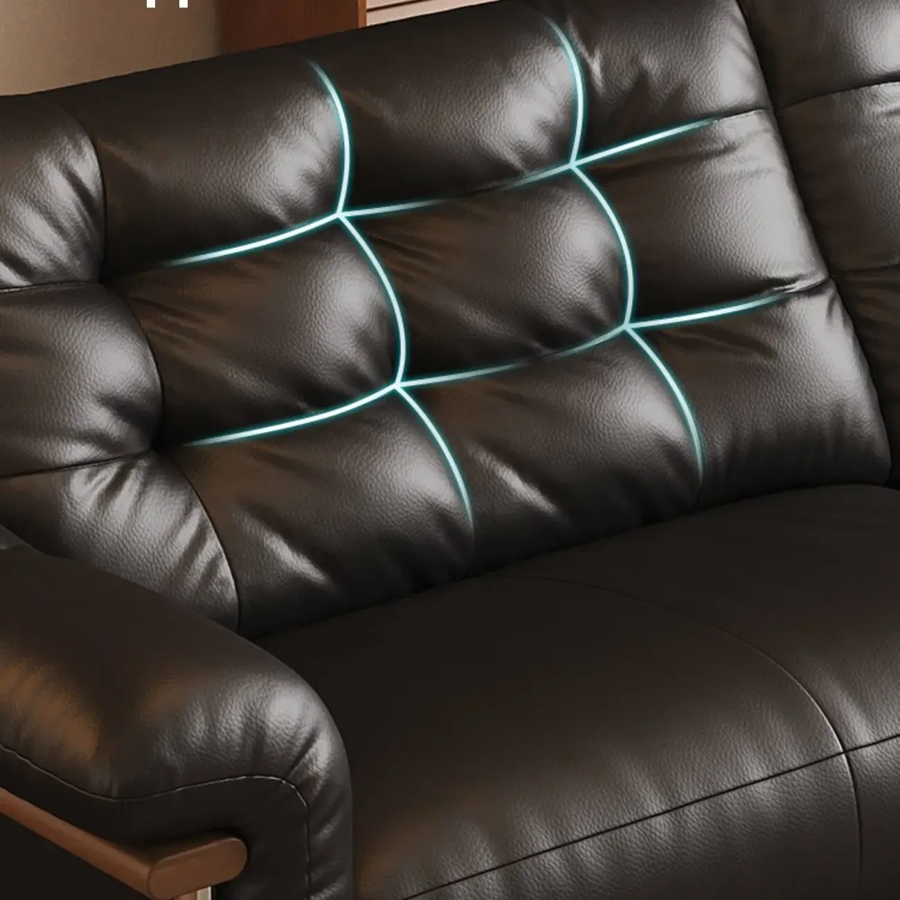 主图-03 Globe Sofa - Top Grain Leather Vintage Straight Sofa
