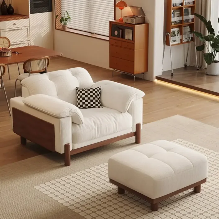 Italian-style casual single-person sofa chair