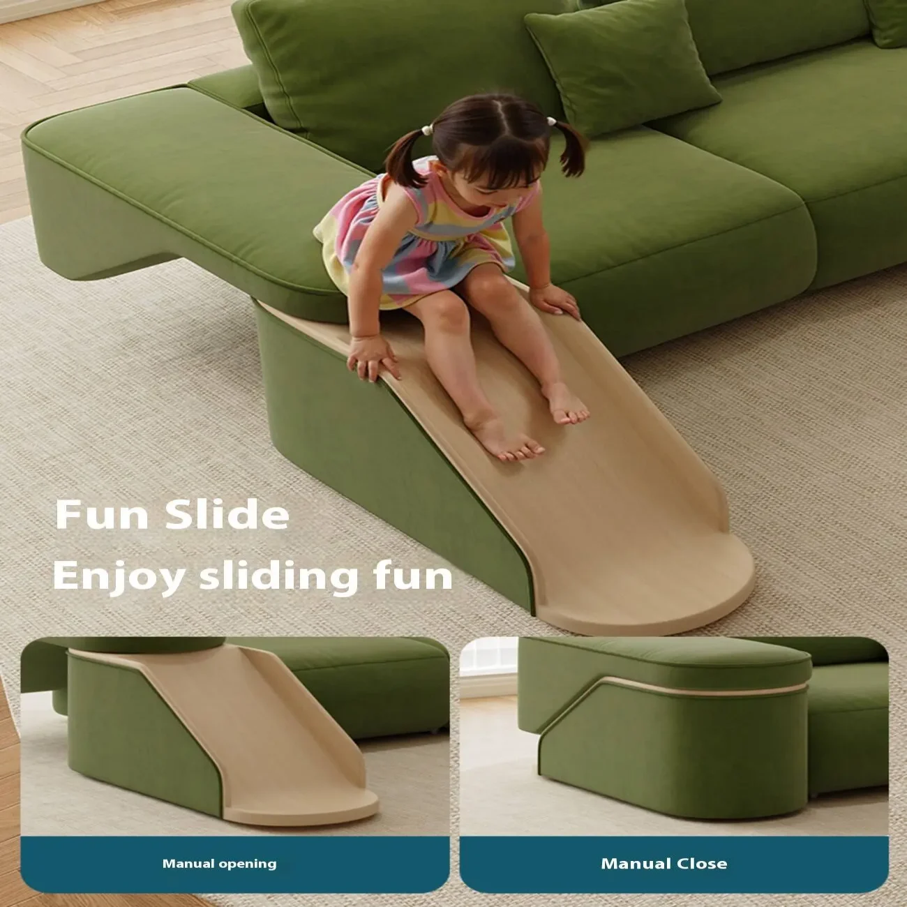 主图-04 Globe Sofa - Minimalist Contoured Upholstered Sofa