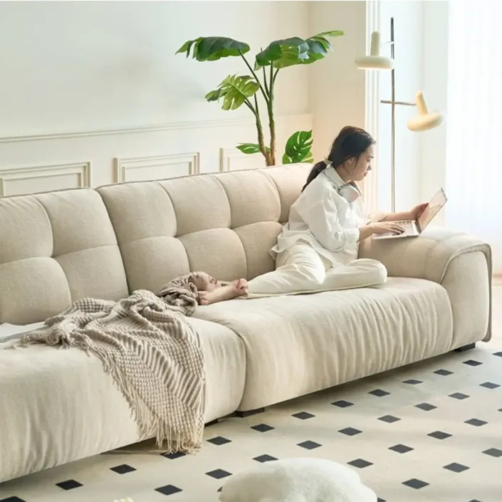 Globe Sofa - New Damo Milk Cream Style Sofa Globe Sofa - New Damo Milk Cream Style Sofa