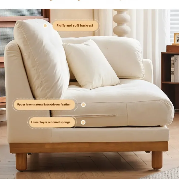 Globe Sofa - Nordic Cloud Solid Wood Upholstered Sofa Globe Sofa - Nordic Cloud Solid Wood Upholstered Sofa