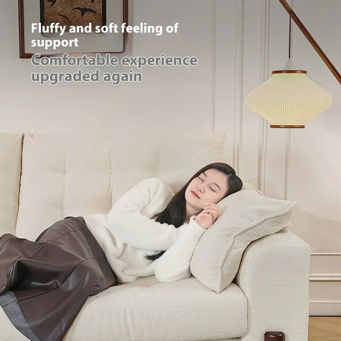 主图-04 Globe Sofa - Removable-Cover Solid Wood Cloud-Style Upholstered fabric Sofa
