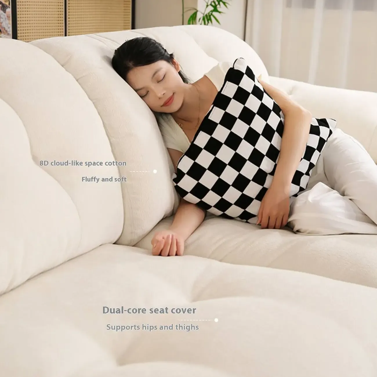 主图-04 Globe Sofa - Removable and Washable Chenille Space Cloud Sofa