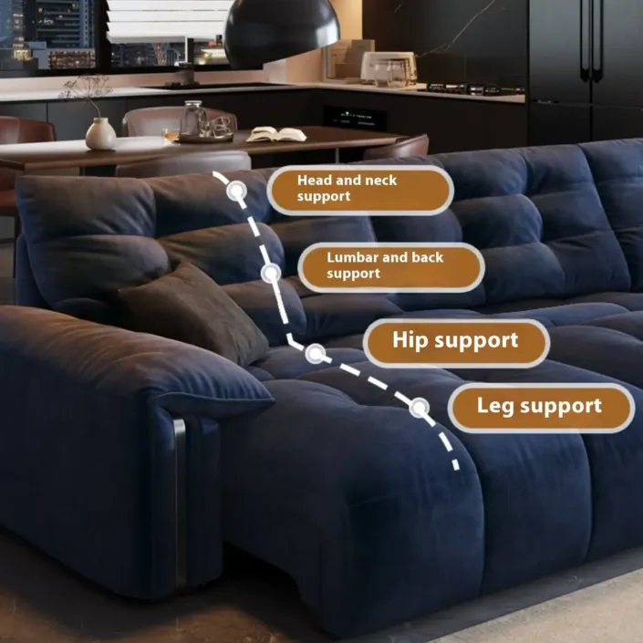 Globe Sofa - Cream folding and telescoping functional sofa
