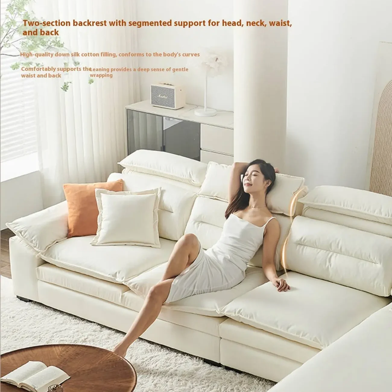 主图-04 Globe Sofa - Nordic minimalist luxury technology fabric sofa