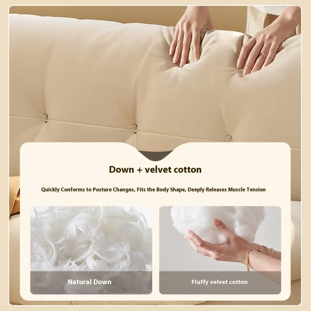 主图-04 Globe Sofa - Nordic Cream Style Tech Wool Cloud Sofa