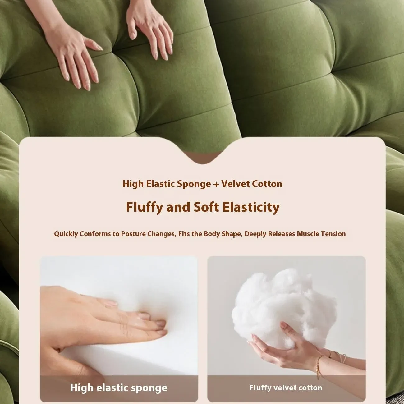 主图-04 Globe Sofa - French Vintage Cloud Fabric Sofa