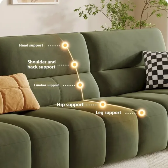 Globe Sofa - New Linear Luxury Milk Fabric Sofa Globe Sofa - New Linear Luxury Milk Fabric Sofa