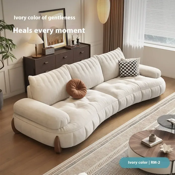 Globe Sofa - Modern Cream-Style Fabric Sofa Globe Sofa - Modern Cream-Style Fabric Sofa