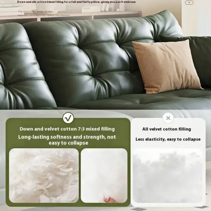 Globe Sofa - Chaise Longue Cloud Oil Wax Leather Sofa Globe Sofa - Chaise Longue Cloud Oil Wax Leather Sofa