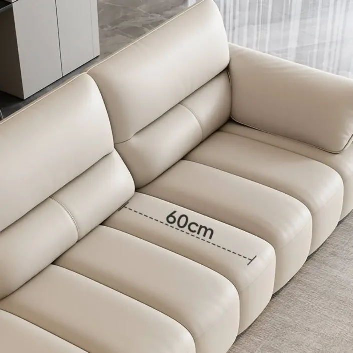 Globe Sofa - Light-Luxury Cream Style Top-Grain Leather Sofa Globe Sofa - Light-Luxury Cream Style Top-Grain Leather Sofa