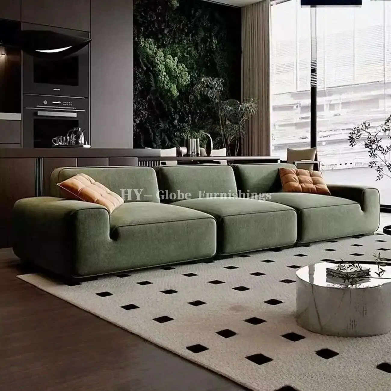 主图-04 Globe Sofa - Big Black Bull Compressed Sofa
