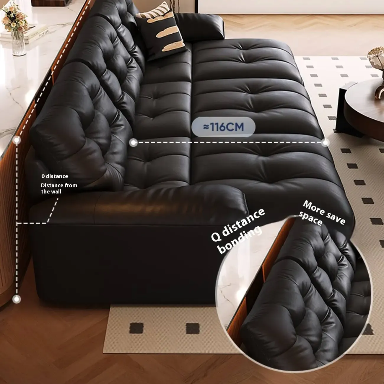 主图-04 Globe Sofa - Electric Reclining Top-Grain Leather Sofa