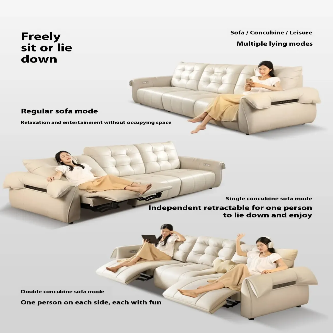主图-04 Globe Sofa - Swan Neck Multifunctional Electric Sofa