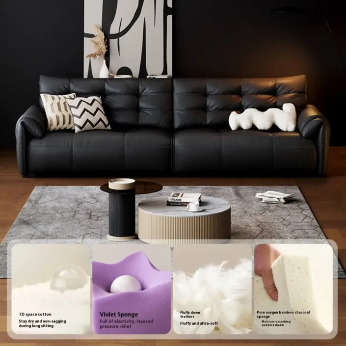 Globe Sofa - Modern Minimalist Italian Top-Grain Leather Sofa Globe Sofa - Modern Minimalist Italian Top-Grain Leather Sofa