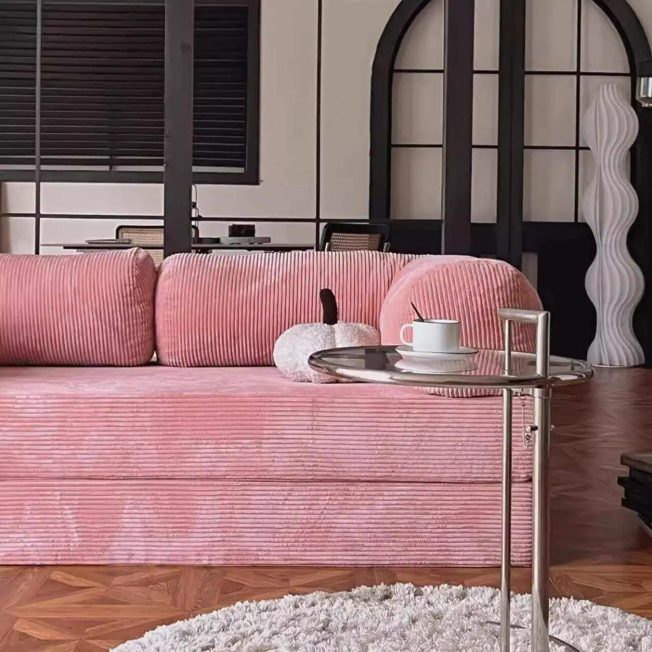 主图-04 Globe Sofa - Corduroy Lazy Compressed Sofa Bed