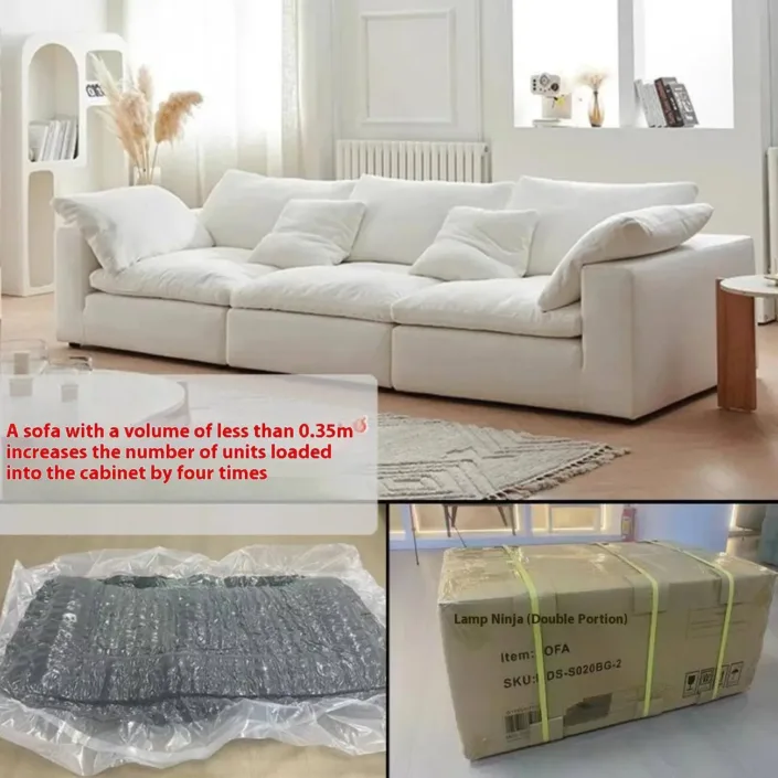 Globe Sofa - Cloud French Cream-Style Compression Sofa Globe Sofa - Cloud French Cream-Style Compression Sofa