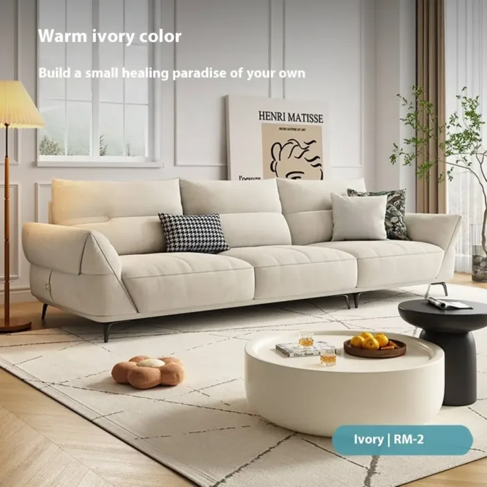 Globe Sofa - Cream-Style Tech Fabric Sofa