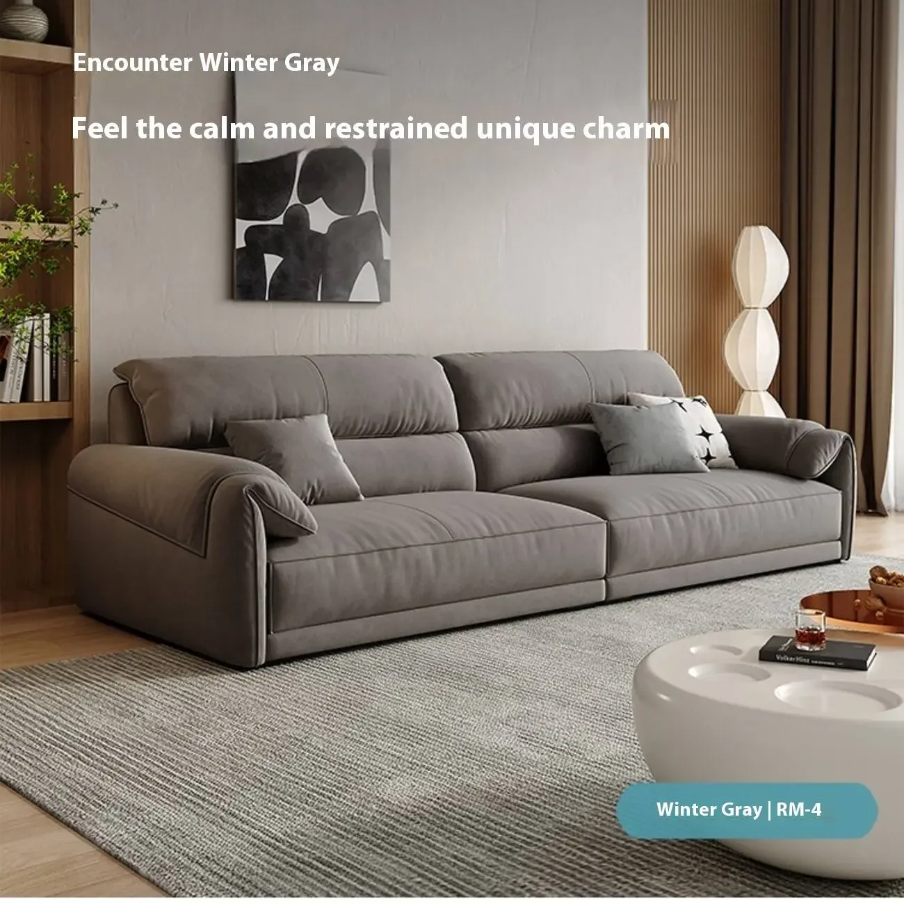 主图-05 Globe Sofa - Minimalist Compact Apartment Trendy Down-Filled Tech Fabric Sofa