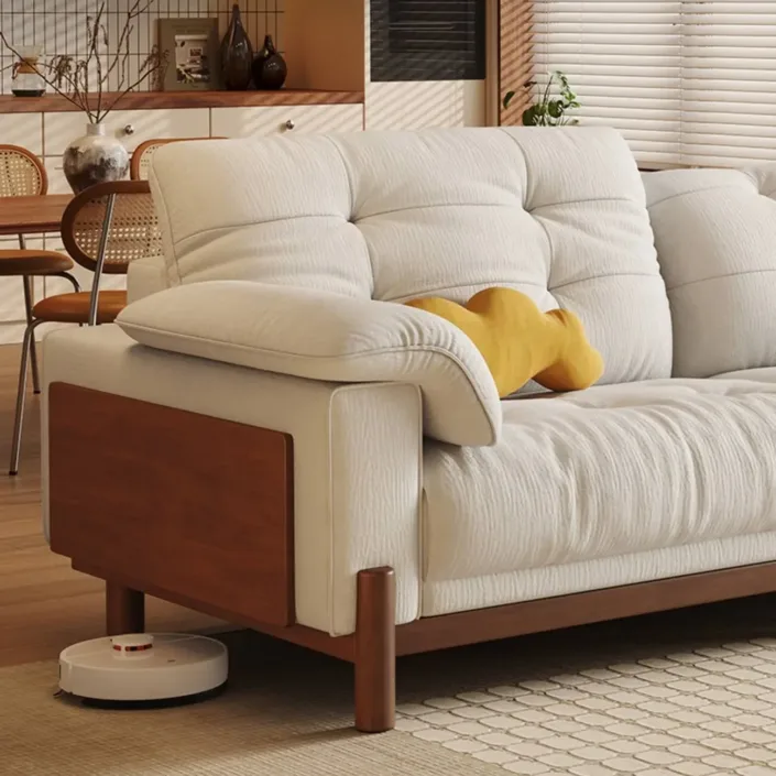 Globe Sofa - Vintage Solid Wood Chenille Sofa Globe Sofa - Vintage Solid Wood Chenille Sofa