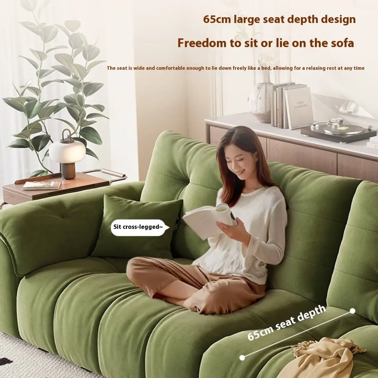 主图-05 Globe Sofa - French Vintage Cloud Fabric Sofa