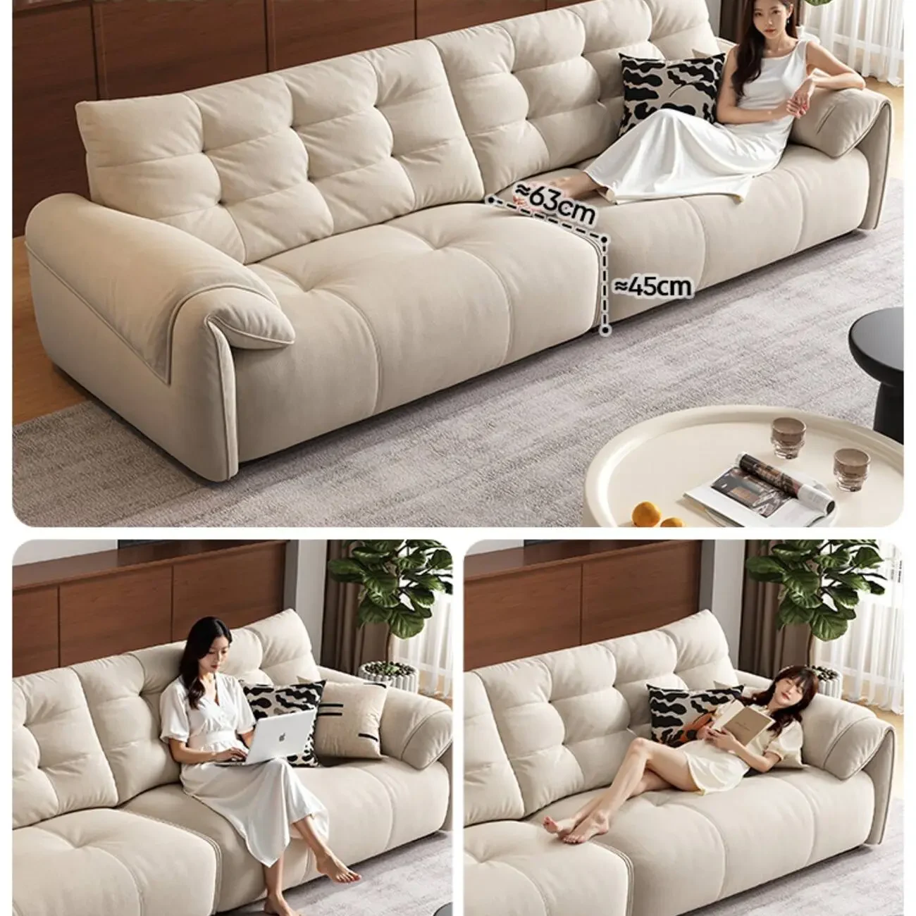 主图-05 Globe Sofa - Modular Italian Minimalist Fabric Sofa