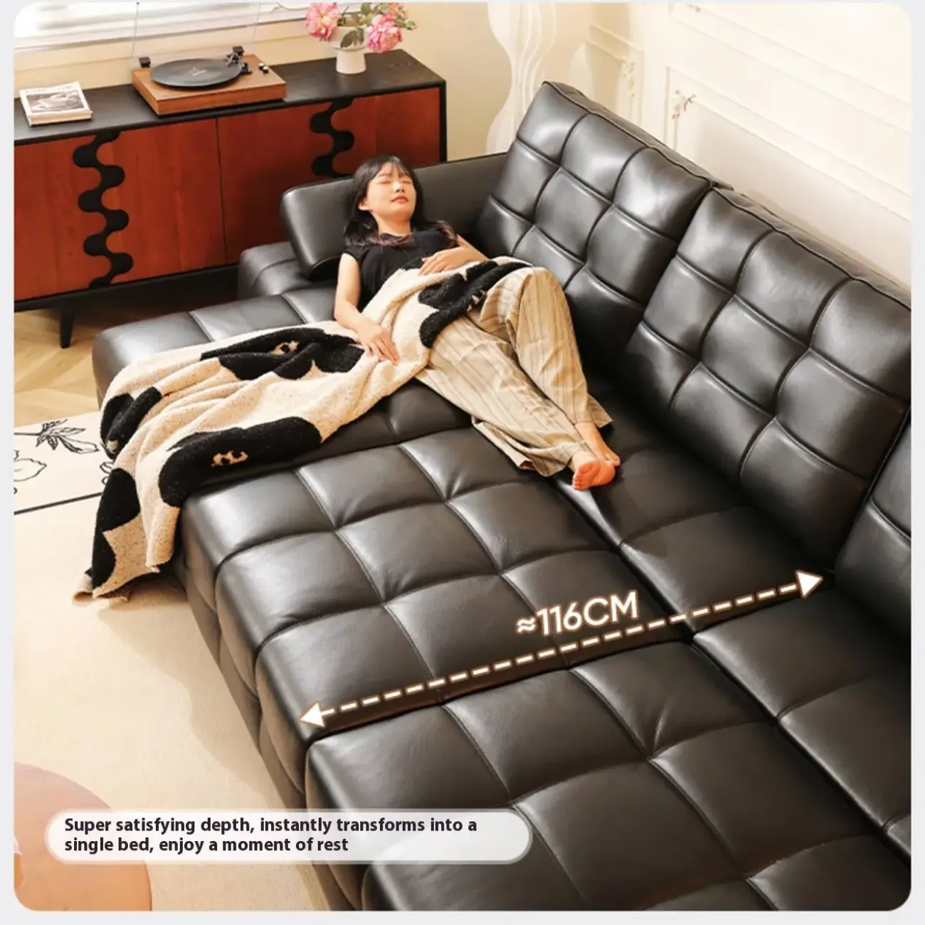 主图-05 Globe Sofa - Laurence Electric Multifunctional Leather Sofa