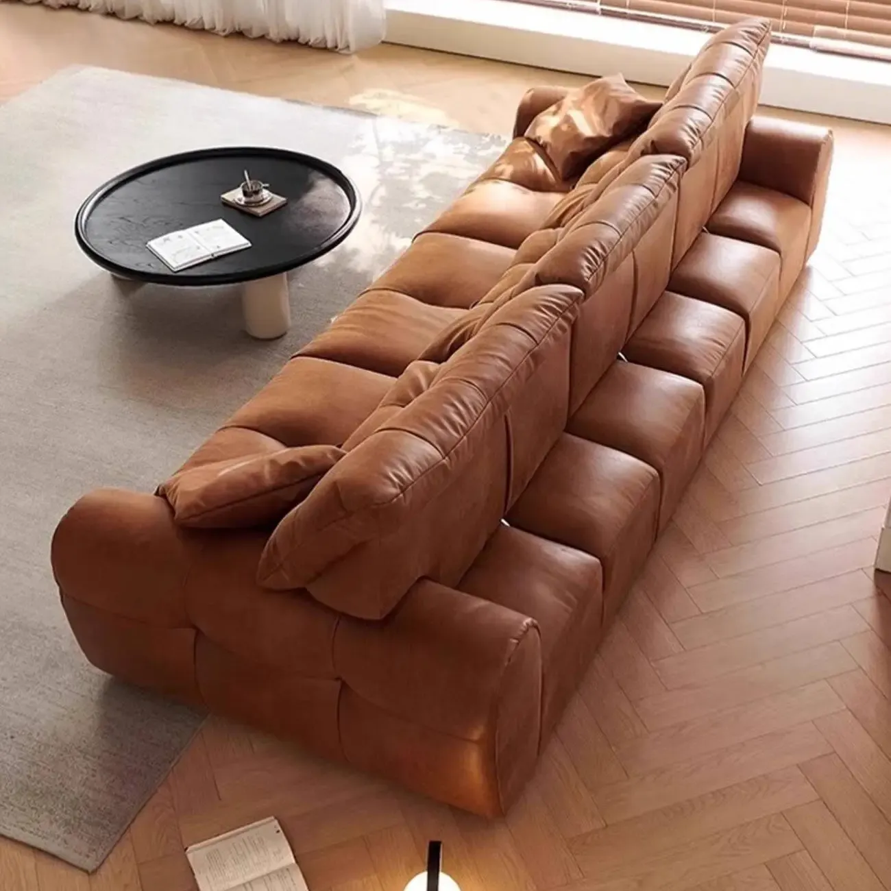 主图-05 Globe Sofa - Italian-style adjustable function leather sofa