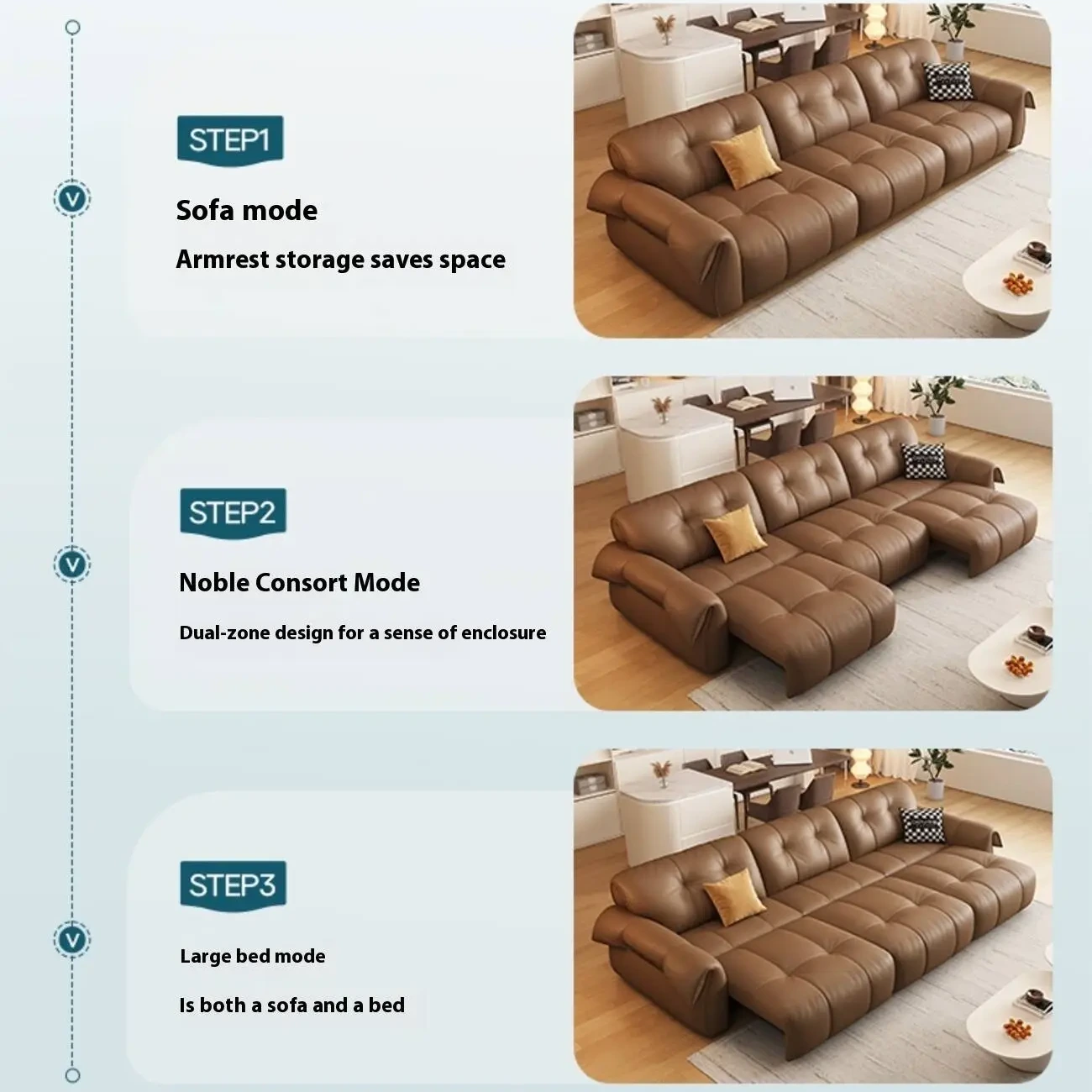 主图-05 Globe Sofa - Italian Minimalist Multifunctional Electric Leather Sofa