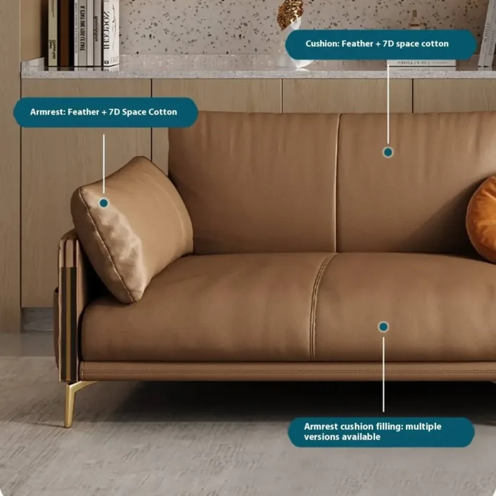 Globe Sofa - Italian full-grain leather upholstered sofa Globe Sofa - Italian full-grain leather upholstered sofa