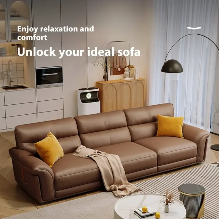 Globe Sofa - New Italian Top-Grain Leather Light Luxury Modern Sofa Globe Sofa - New Italian Top-Grain Leather Light Luxury Modern Sofa