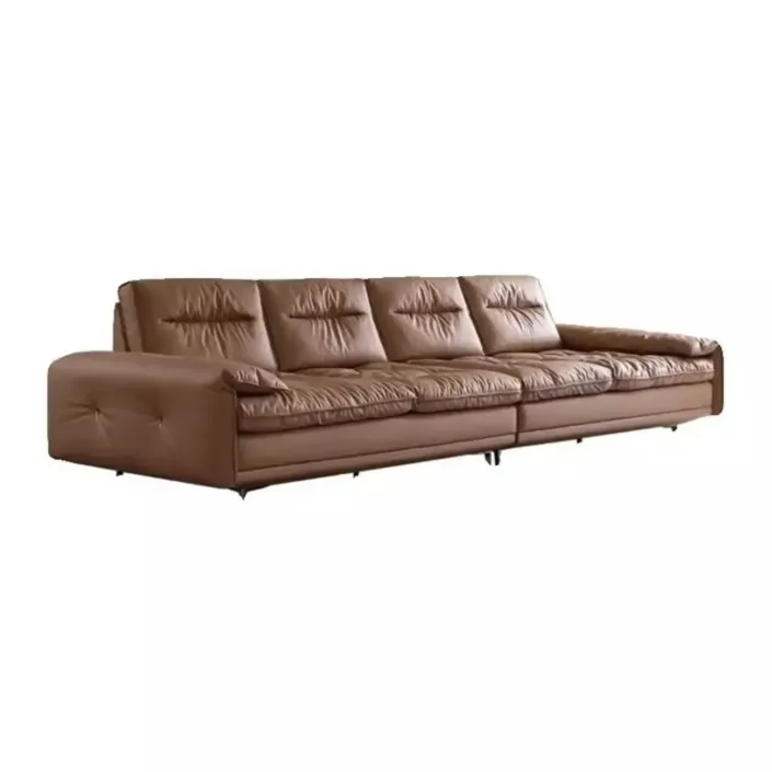 Globe Sofa - Elephant ear genuine leather sofa with adjustable backrest Globe Sofa - Elephant ear genuine leather sofa with adjustable backrest