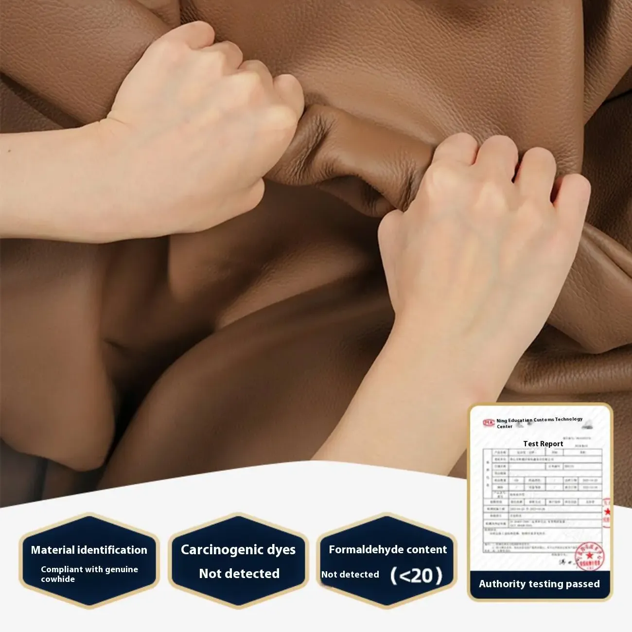 主图-05 Globe Sofa - Creamy textured tofu block Italian genuine leather sofa