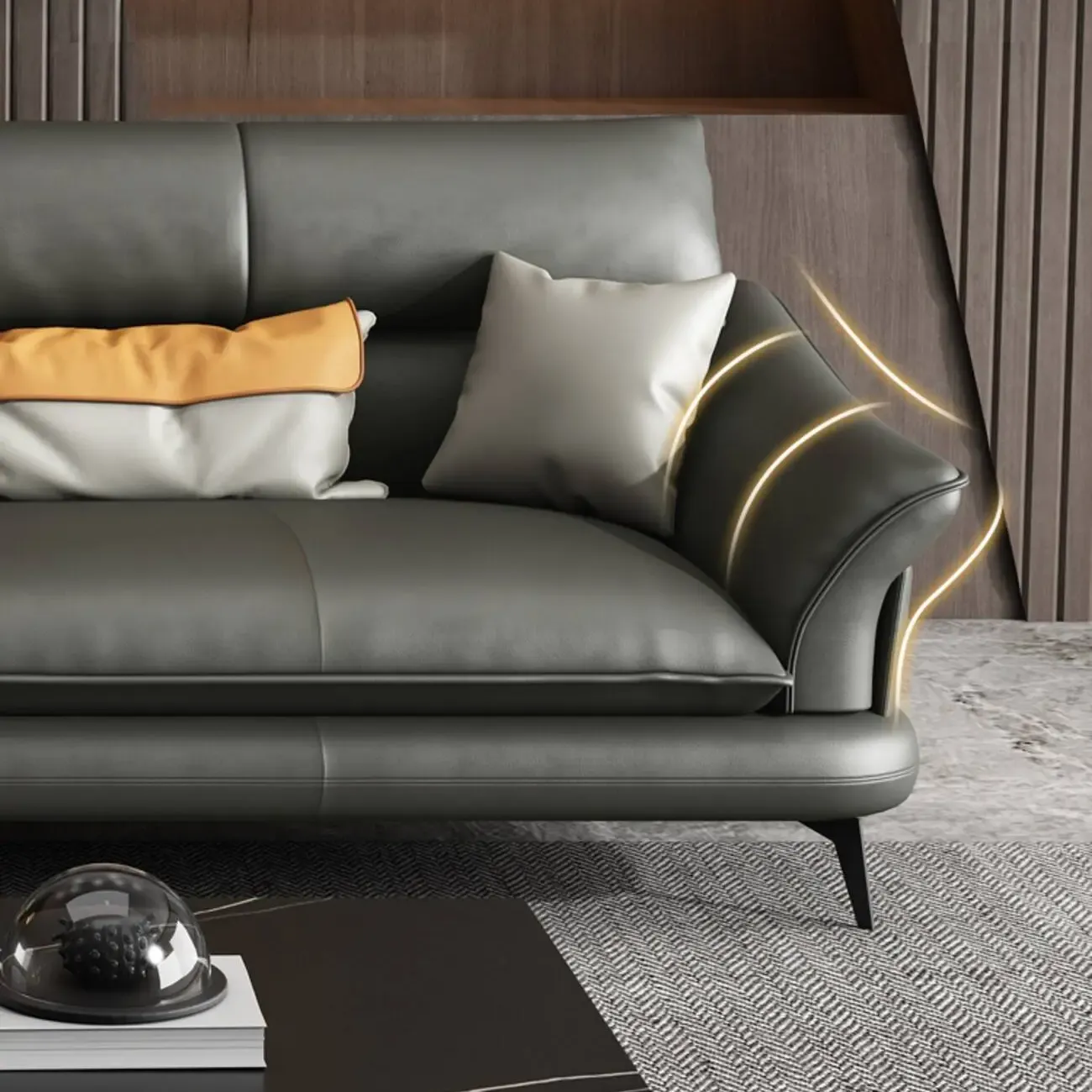 主图-05 Globe Sofa - Italian-inspired modern luxury leather sofa
